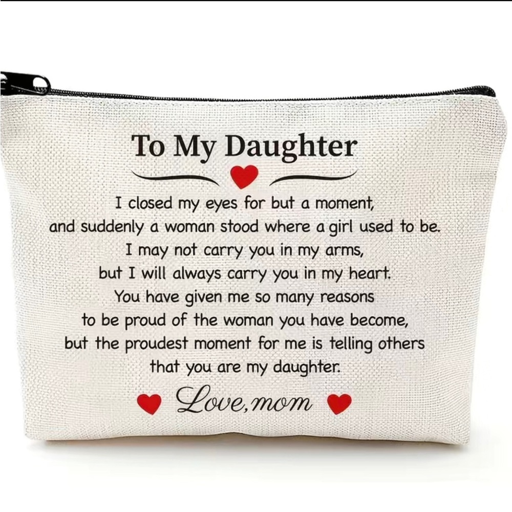 Cosmetic/pen/Toiletries bag -To My Daughter New great gift for a loved one